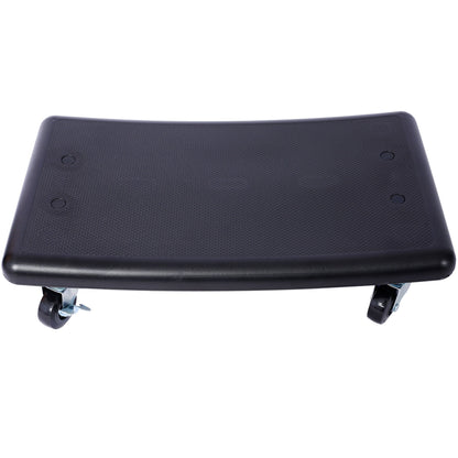 Rolling Detailing Creeper Seat With Wheels, Removable Tool Trays, 300 Lbs Capacity - Green