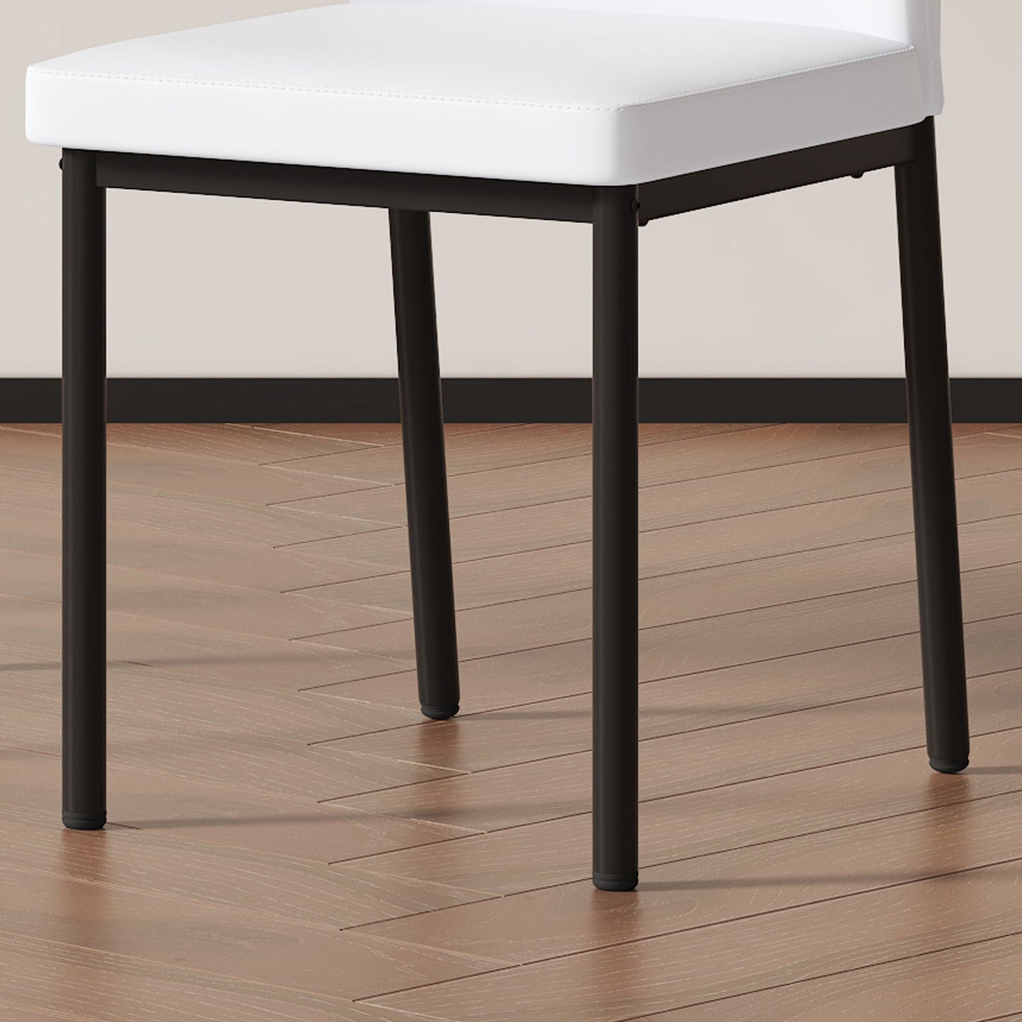 Ergonomic Simple Chair With Metal Leg