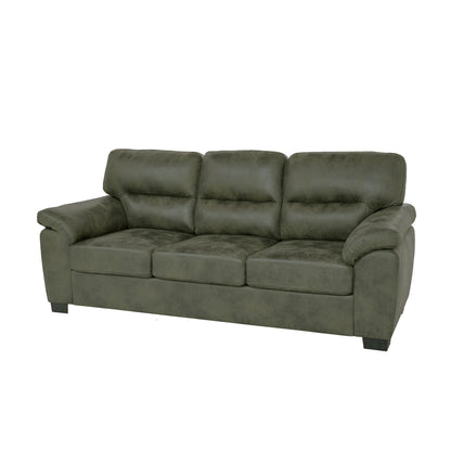 3 Seater Sofa With Padded Armrests And Triangular Leg
