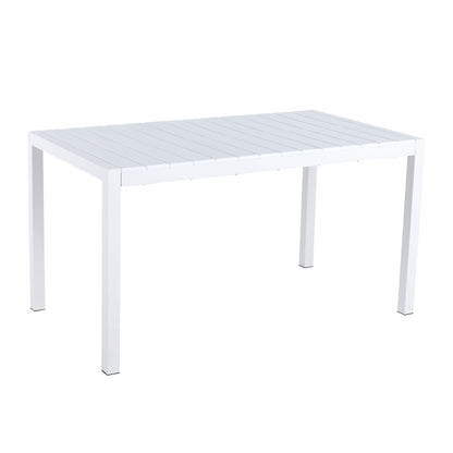 4 Piece Set Of Modern Designed Single Chairs With Long Table