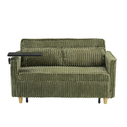 Pull Out Sofa With Movable Tabletop And USB Ports
