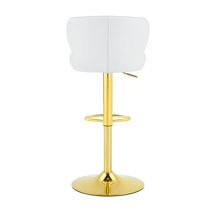 Adjustable Swivel Bar Chair With High Back Support
