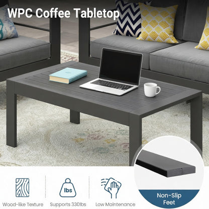 Outdoor Patio Set, All-Weather & Thick Cushions