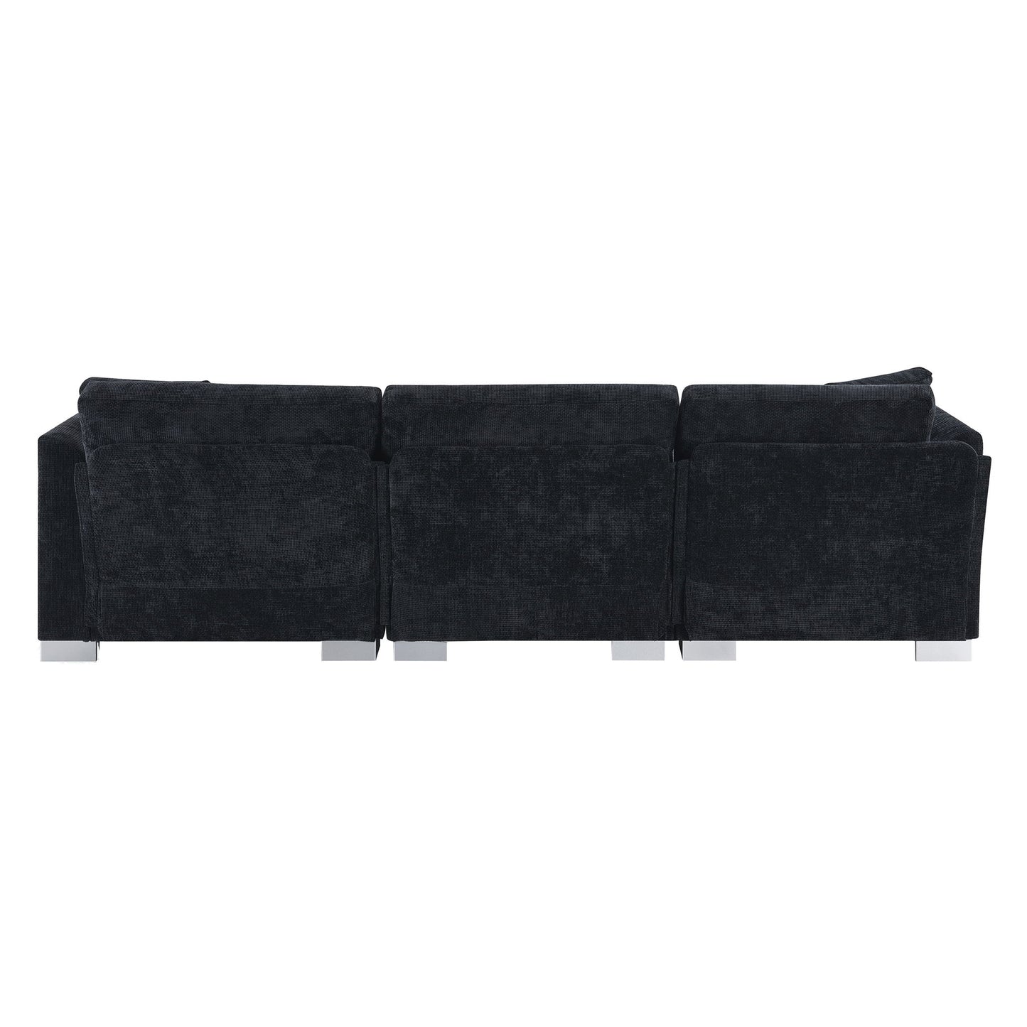 Modern Cloud Sectional Sofa L Shaped Luxury Couch Set With 2 Free Pillows 4 Seat With Oversized Chaise