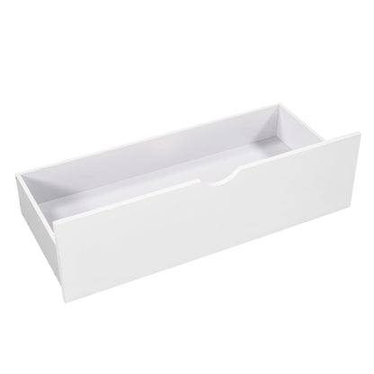 L Shaped Platform Bed With Trundle And Drawers Linked With Built In Desk