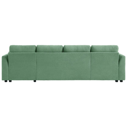 U-Shaped Sectional Sofa Bed With Storage And USB Ports