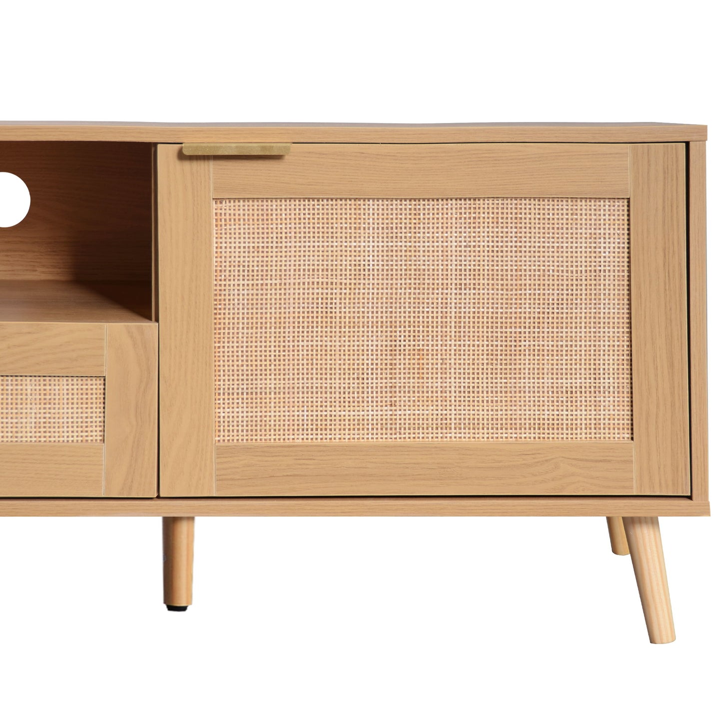 TV Stand, Media Console With Cable Management