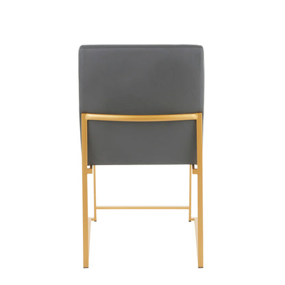 Fuji - Contemporary Stylish Frame, High Back Dining Chair (Set of 2)