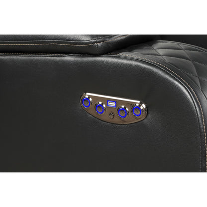 Benz - Power Recliner Set With LED Lighting And USB Charging