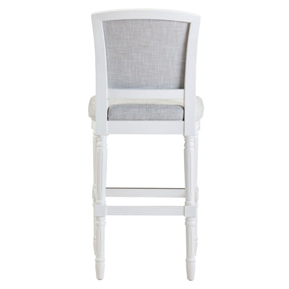Stool With Upholstered Seat And Back