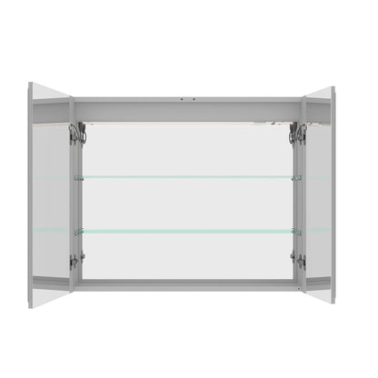 Bathroom Medicine Cabinet With Lights, LED Medicine Cabinet With Mirror, Lighted Medicine Cabinet With Defogger