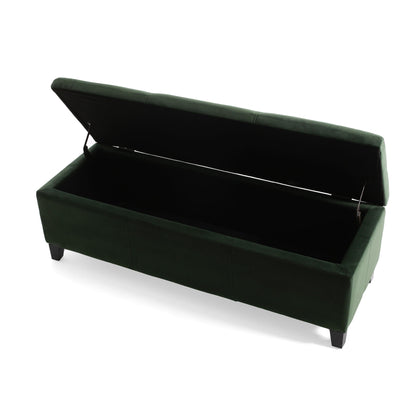 Upholstered Storage Ottoman Bench