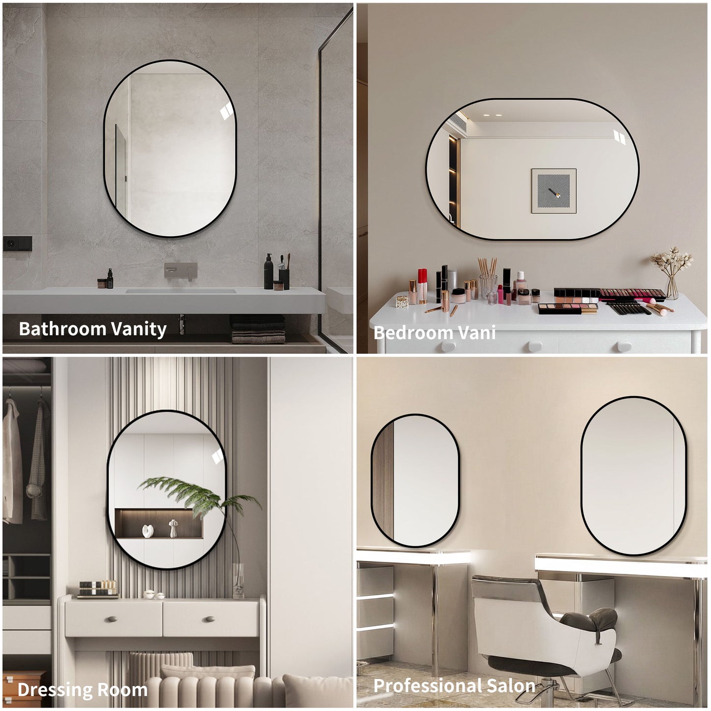 Modern Framed Bathroom Vanity Mirror