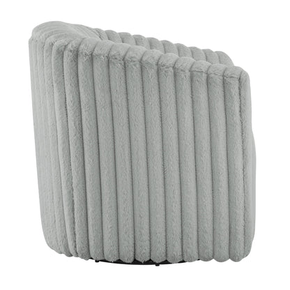 Alexa - Barrel Swivel Chair - Gray