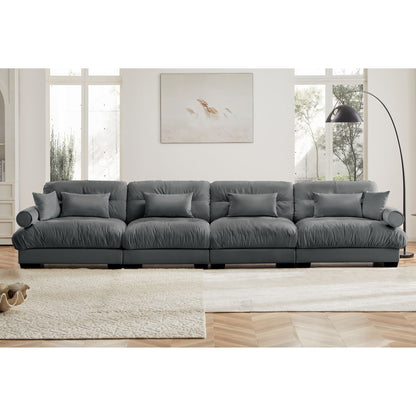 Super Comfort Oversized Modular Sectional Sofa, Deep Seat Convertible L Shaped Couch