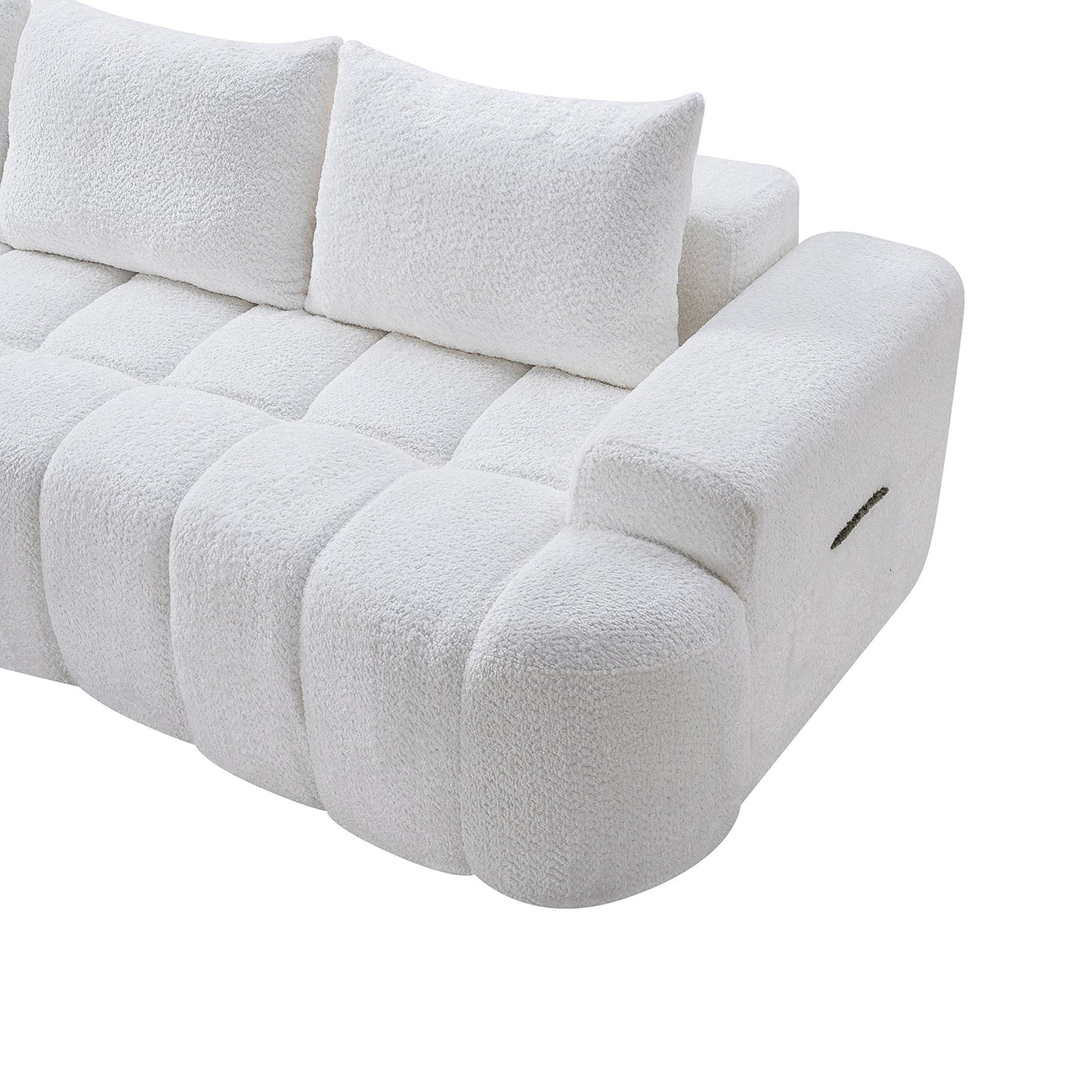 Extra Large Curved Front Compressed Sectional Sofa