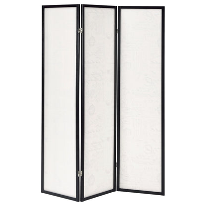 3 Panel Folding Screen - Beige