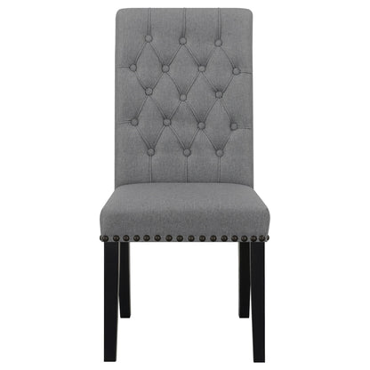 Tufted Rolled Backrest Side Chairs (Set of 2)