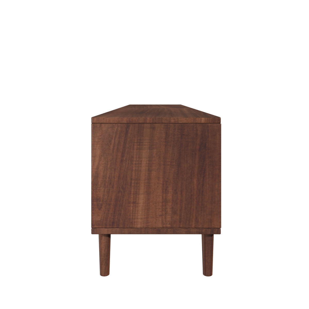 TV Stand, Media Console With 4 Drawers, Soft Closing Hinges - Dark Brown