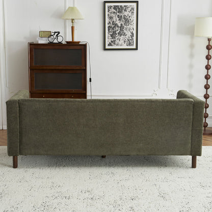 Upholstered Sofa Modern 3 Seater Sofa Couch With Tufted Design For Living Room