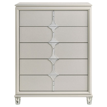 Gwendolyn - 5 Drawer Bedroom Chest Of Drawers - White