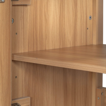 Bathroom Vanity, 2 Soft Close Doors, 3 Soft Close Drawers, Adjustable Shelf - Wood