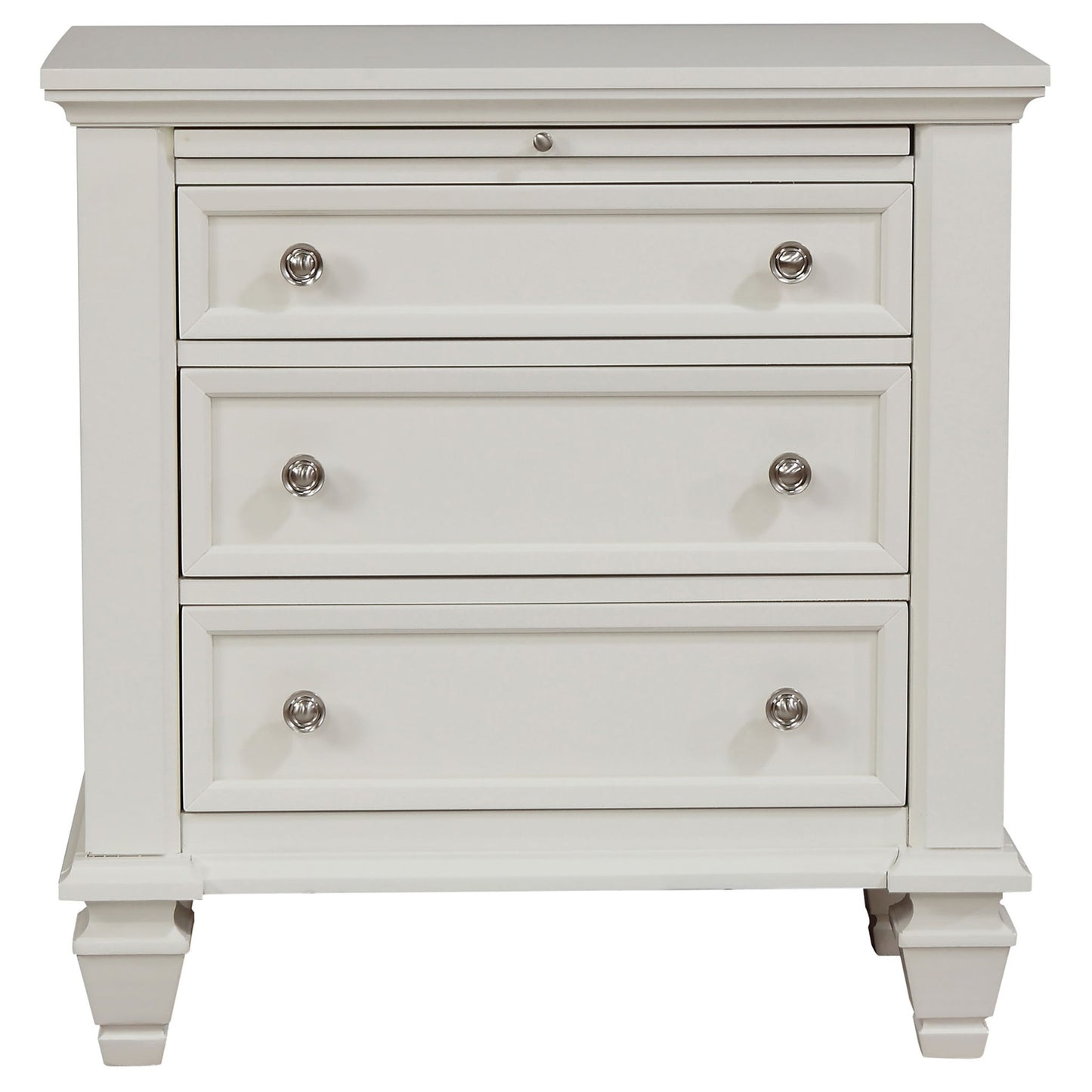 Rocco - 4 Piece Queen Bedroom Set - Cream White