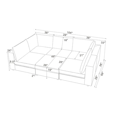 Reversible Modular Sectional