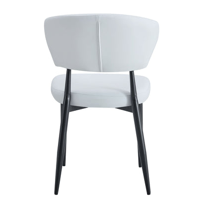 Minimalist Ergonomic Dining Chair With Curved Backres (Set of 4)