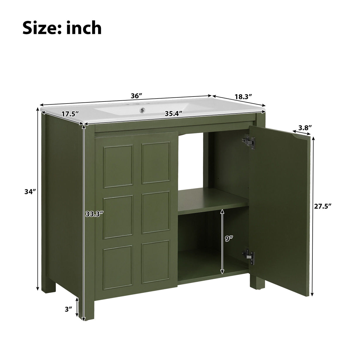 Bathroom Vanity Organizer With Sink, Combo Cabinet Set, Bathroom Storage Cabinet