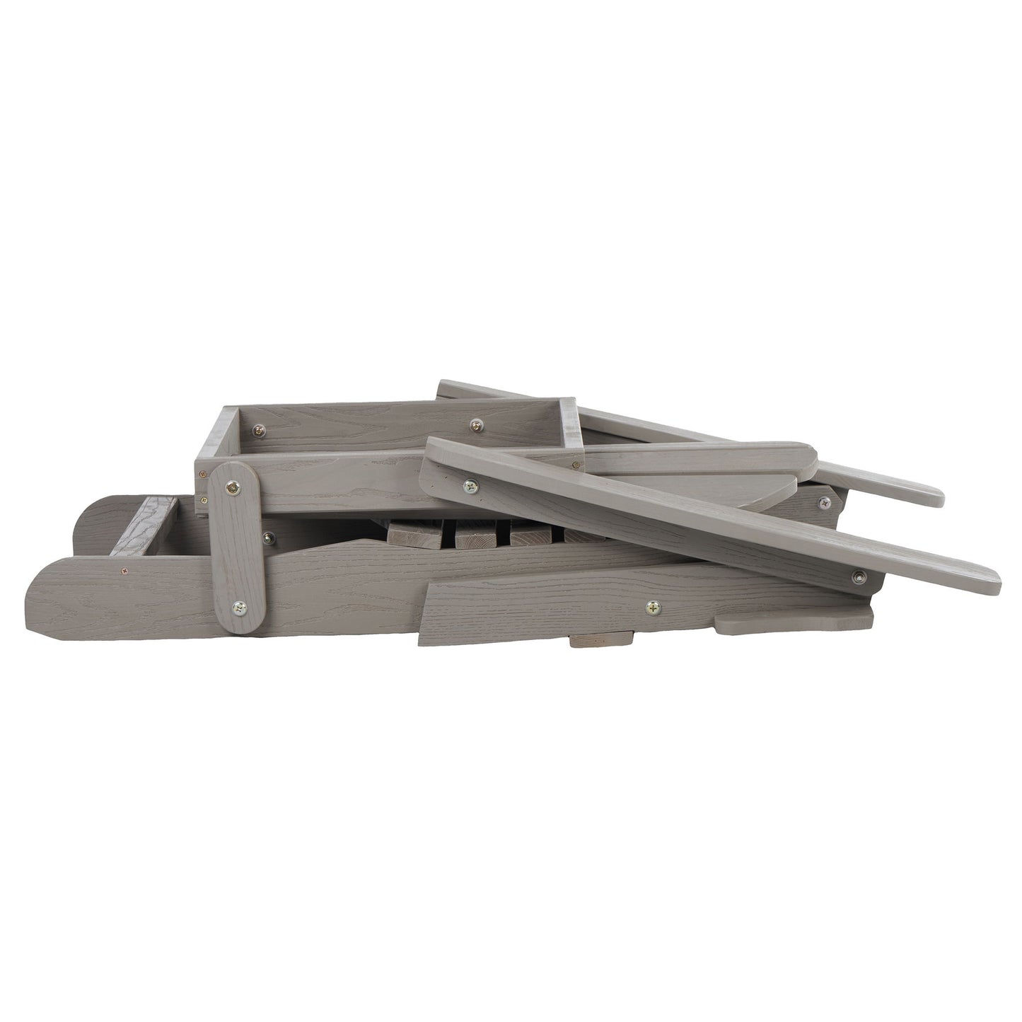Oversize Outdoor Folding Adirondack Chair - Gray