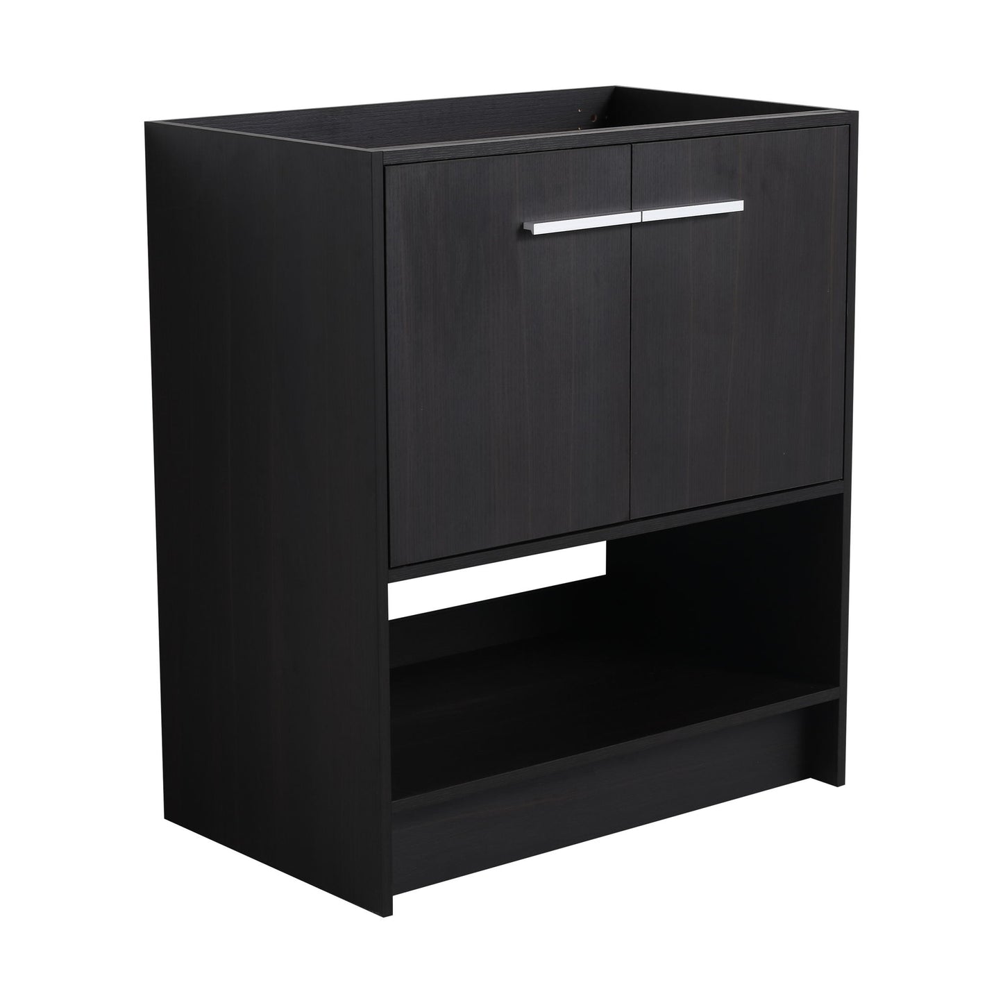 Modern Bathroom Vanity With Ceramic Sink, Freestanding Cabinet, Soft Closing Doors