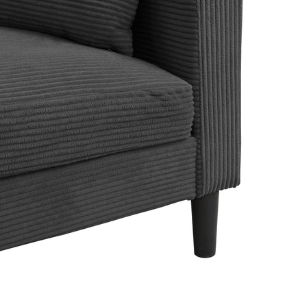 Modern Upholstered 2 Piece Sofa Set With 3 Seater And 2 Seater