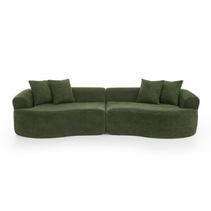 4 Seater Curved Cloud Sectional Sofa