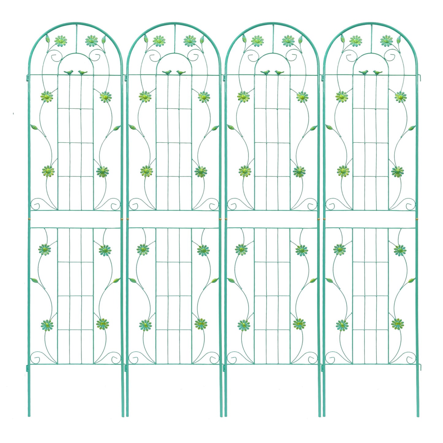 Metal Garden Trellis Rustproof Trellis For Climbing Plant Outdoor Flower Support