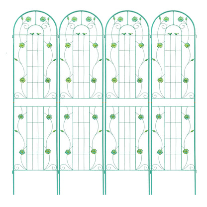 Metal Garden Trellis Rustproof Trellis For Climbing Plant Outdoor Flower Support