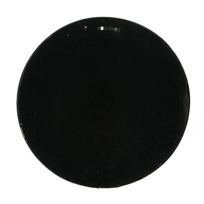 Circle Wall Mirror With Wooden Frame, Antique Classic Accent Mirror, For Living Room - Black