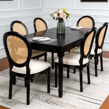 French Country Dining Chairs With Round Back (Set of 2)