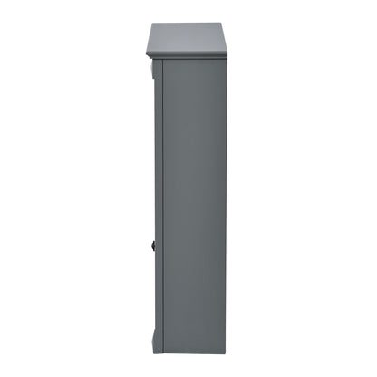 Wall Mounted Bathroom Storage Cabinet With Mirror, Medicine Cabinet With Height Adjustable Shelf