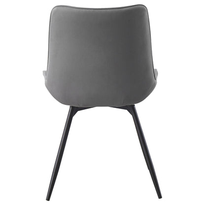 Tufted Swivel Dining Chairs (Set of 2) - Gray