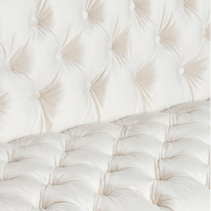 Contemporary 3 Seater Sofa With Button Tufting