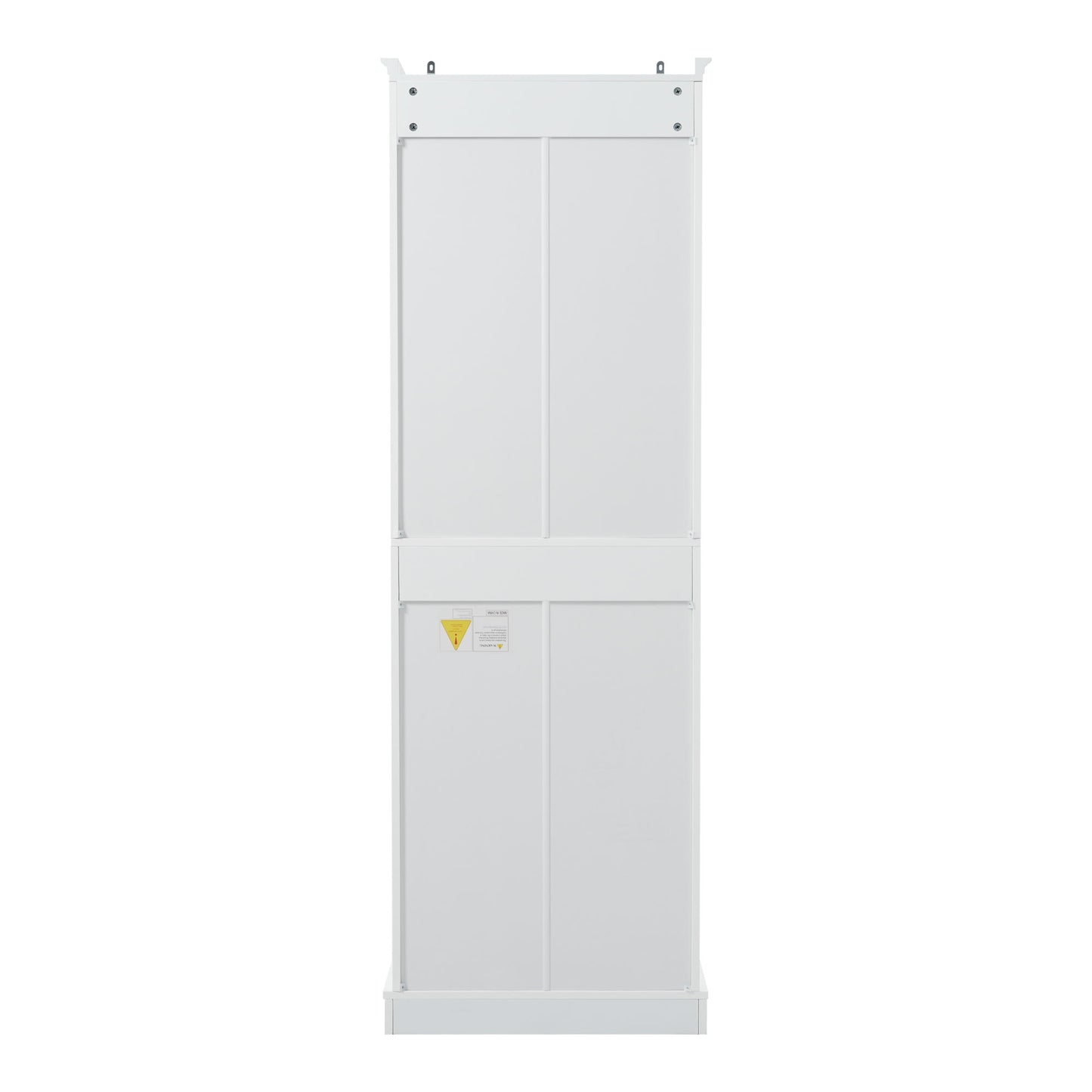Freestanding Bathroom Vanity Tall With Damping Hinge Doors, Adjustable Shelves - White