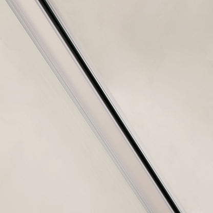 Single Sliding Bypass Shower Door, Tempered Glass Enclosure