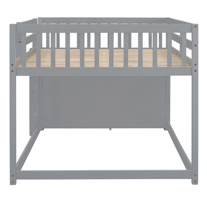 Bunk Bed With 4 Drawers And 3 Shelves