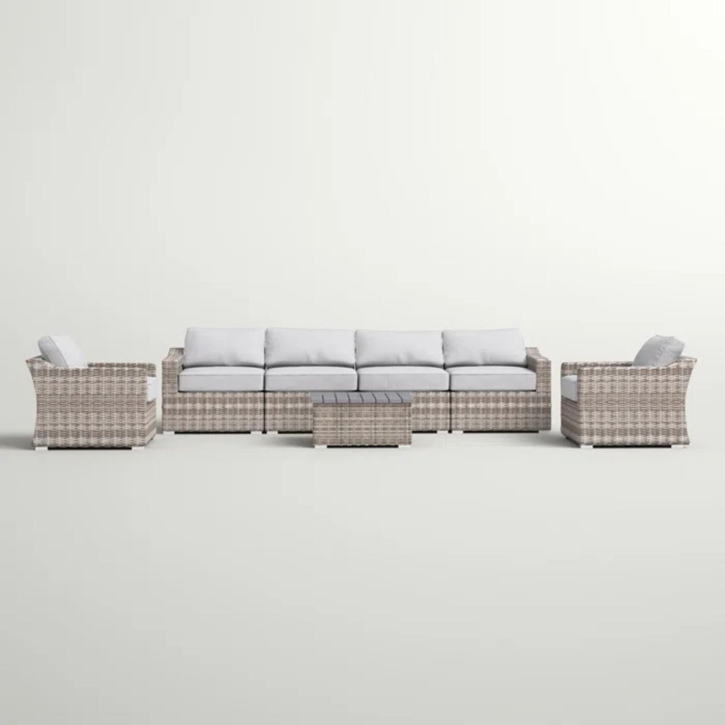 Stylish Sofa Seating Group With Cushions Perfect For Outdoor Gatherings