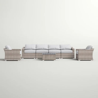 Stylish Sofa Seating Group With Cushions Perfect For Outdoor Gatherings
