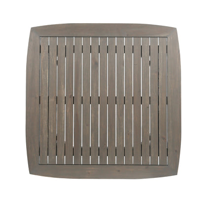 Modern Indoor Square Acacia Wood Dining Table With Toothpick Leg Design