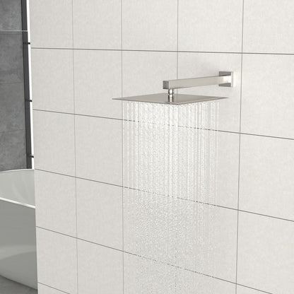 Ultra Thin Square Rainfall Shower Head Stainless Steel, Wall Or Ceiling Mount