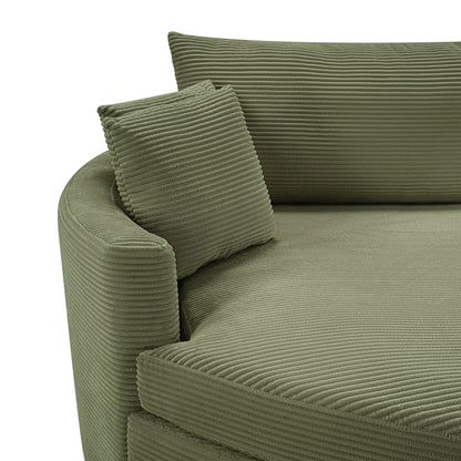 Oversized Double Chaise Lounge Sofa With USB Ports