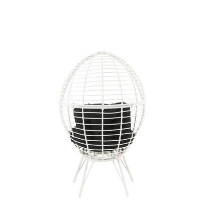 Galzed - Patio Lounge Chair - Black / White